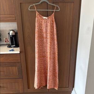 Natalie Martin Orange Leopard Print Dress